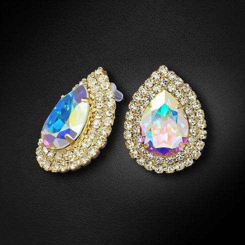 Auskarai "Jasmīnas (Aurore Boreale)" su Swarovski™ kristalais